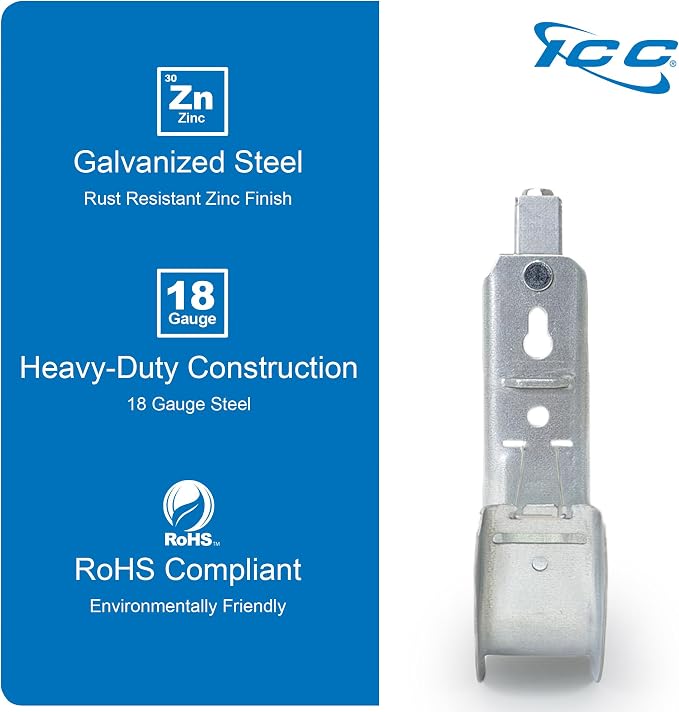 ICC Beam Clamp J Hook 2” with Retainer Clip - Image 6