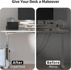 YECAYE 94.2 in Cable Management Under Desk, Easy Install Adhesive Mount Cord - Image 6