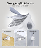 9 Pack Magnetic Cable Clips Cord Holder, Desk Cable Management Accessories - Image 6