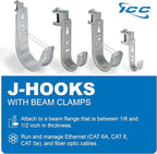 ICC Beam Clamp J Hook 4” with Retainer Clip - Image 8