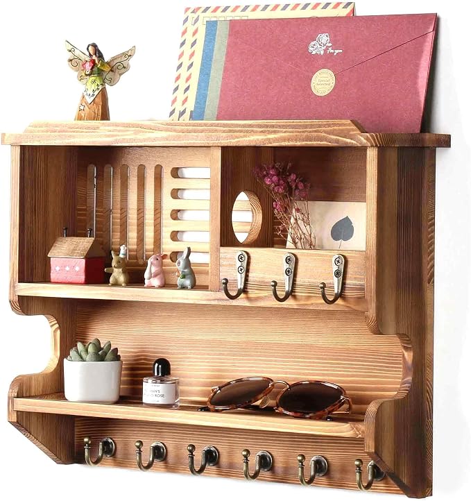 Mutsault Key Holder for Wall, Mail Organizer Wall Mounted by Mutsault