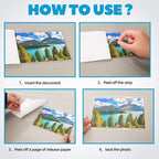 Uinkit 25Pack 4"x6" Self Seal Laminating Pouches, 10Mil Double-Sided - Image 8
