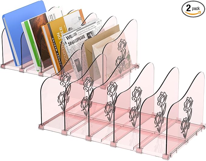 COWVTUJ Adjustable Rose File Organizer by COWVTUJ