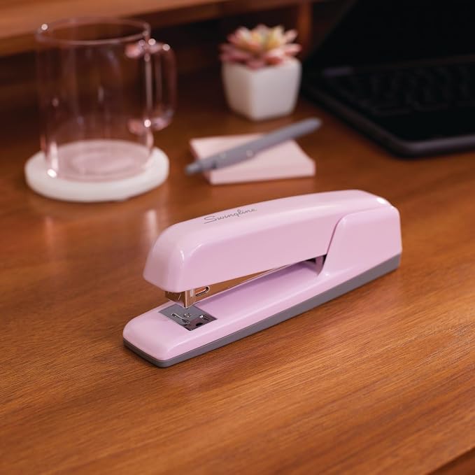 Swingline Stapler, 30 Sheet Capacity, 747 Business Stapler, Jam Free, Blush Pink - Image 2