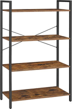 VASAGLE 4-Tier Tall Bookshelf, Large Bookcase - Image 7