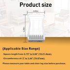 Square Chair Leg Protectors for Hardwood Floors - Image 2