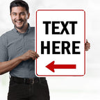 Custom Arrow, Custom Directional Sign, Left Arrow, 18x24 Inches, 55 mil thick - Image 2