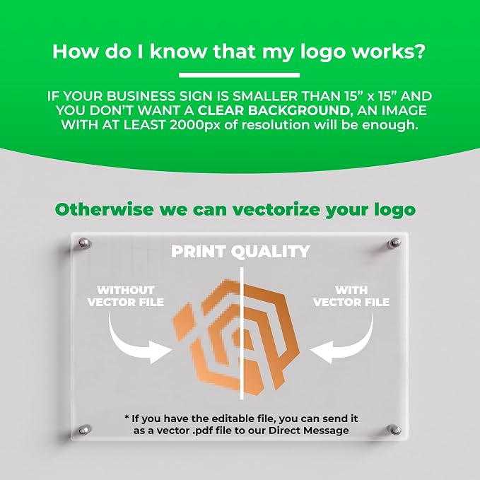 Personalized Floating Custom Acrylic Business Logo Sign | Free Company Vector - Image 8