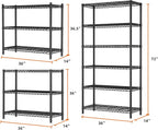 SINGAYE 6 Tier Shelf Organizer Storage Metal Shelves Garage Wire Shelving Unit - Image 3