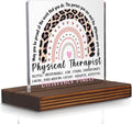 Physical Therapist Desk Gift Sign, Thoughtful Thank You Office Plaque by Pariveca