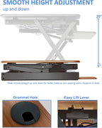 Rocelco 46" Large Height Adjustable Standing Desk BUNDLE - Image 2