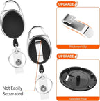10 Pack ID Badge Holder, Badge Holder Retractable Clip - Image 4
