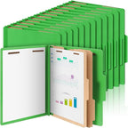 Skyygemm 48 Pcs Classification Folders Letter Size, 2 Divider Pressboard File by Skyygemm
