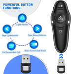 2-in-1 USB Type C Presentation Clicker Wireless Presenter Remote Clicker - Image 3