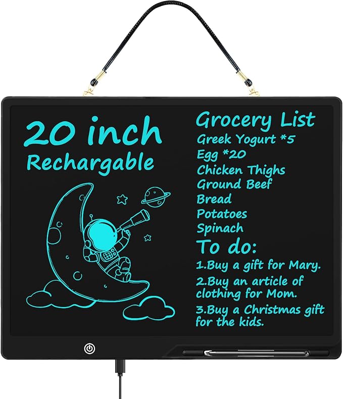 20 Inch LCD Writing Tablet for Kids, Extra-Large Drawing Tablet for Adults by QIAOBUQI