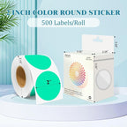 2 Inch Round Color Coding Labels - Image 2