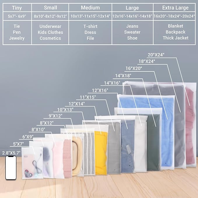 Svaldo Swimsuit Bags, 100 Pack 8x10 inch Shirt Bags - Image 7