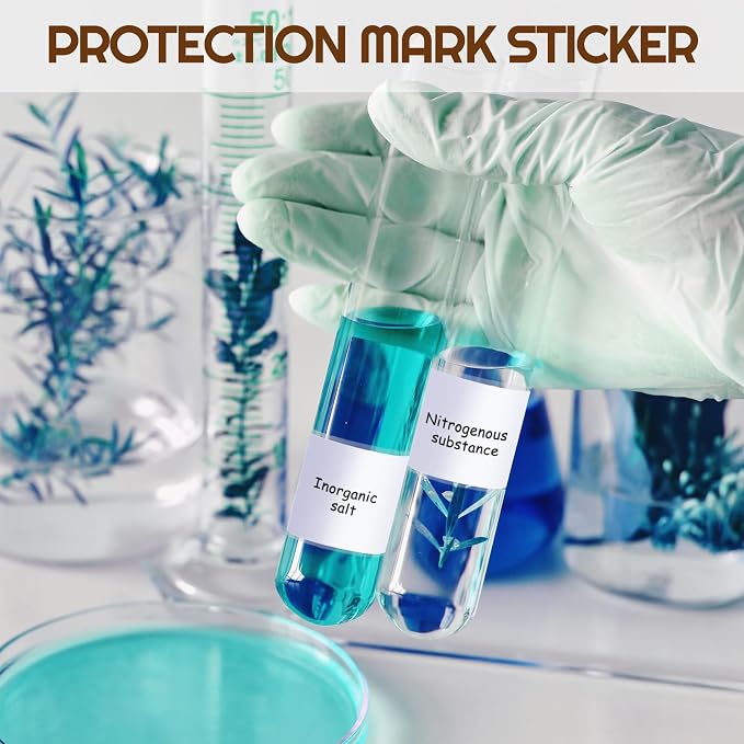 Zonon 2500 Pcs Clear Labels Label Protector Clear Stickers Wafer Seals - Image 5