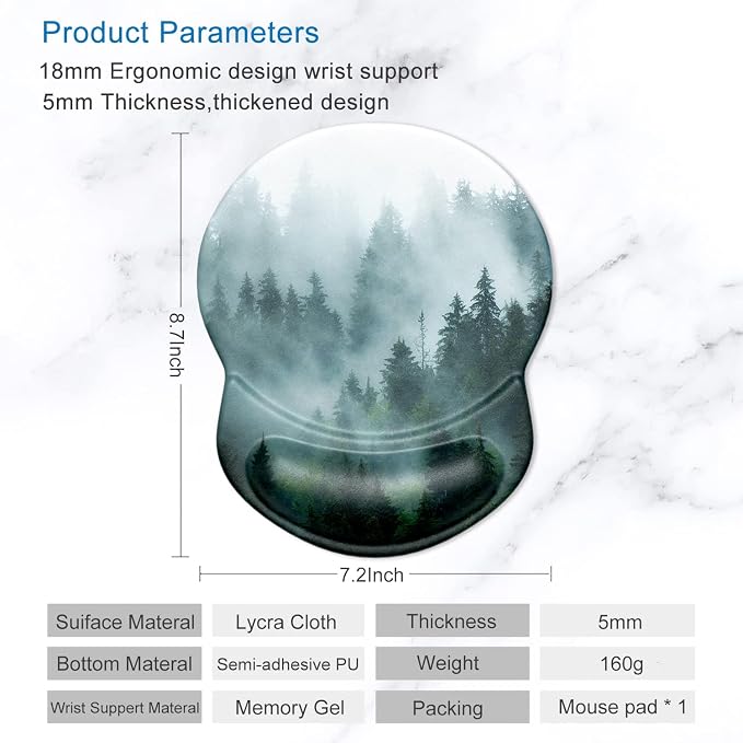 ITNRSIIET Ergonomic Mouse Pad - Image 5