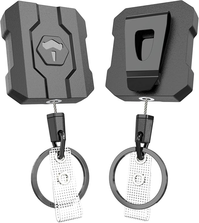 Retractable Keychain Badge Holder by VYNCS