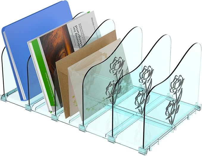 COWVTUJ Adjustable Rose File Organizer by COWVTUJ