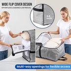 TAILI 2 Pack Gray Moving Bags w/Adjustable Backpack Straps, Moving Supplies - Image 2