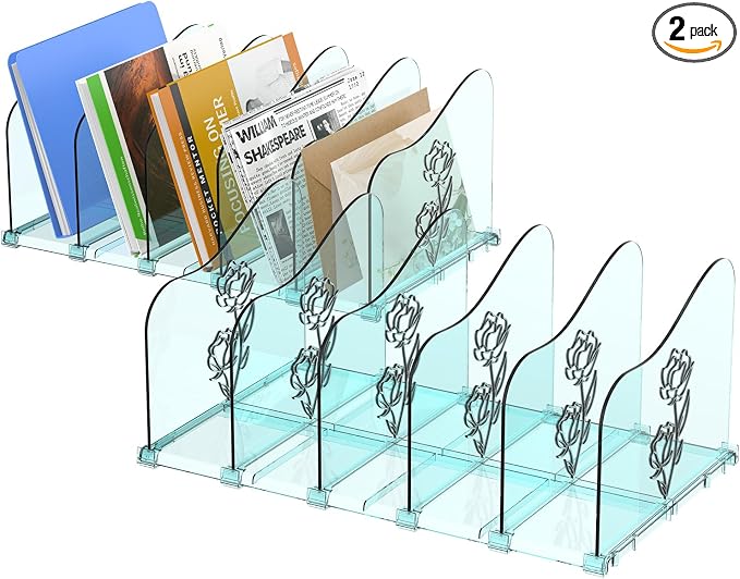 COWVTUJ Adjustable Rose File Organizer by COWVTUJ