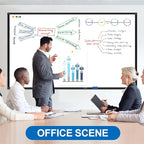 H-Qprobd 6'x4' Large Magnetic White Board Dry Erase Whiteboard - Image 6