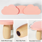 AFOOYO Dual Monitor Stand Riser, Adjustable Rainbow Cloud Desktop Organizer - Image 6