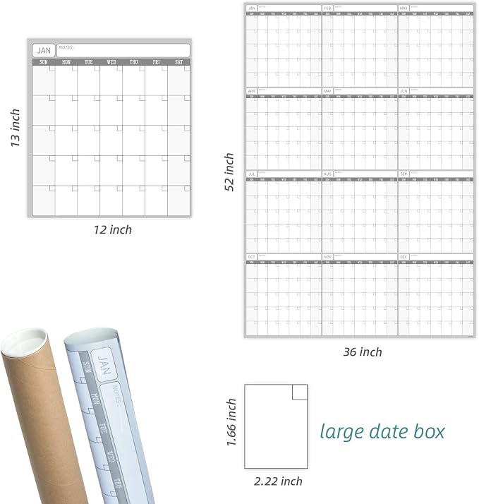 Large Dry Erase Wall Calendar - Image 4