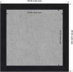 Amanti Art Black Framed Magnetic Board 29x29 Medium Vision Board - Image 2