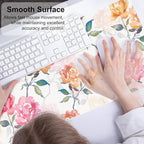 QIYI Floral Mouse Pad, Watercolor Flowers Desk Mat - Image 4