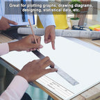 1 Pack 50 Sheets 11" x 17" Isometric Graph Paper Pad Landscape - Image 6