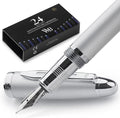 Wordsworth & Black Majesti Fountain Pen-, Luxury Case, 24K Gold Finish; 18K by WordsworthBlack
