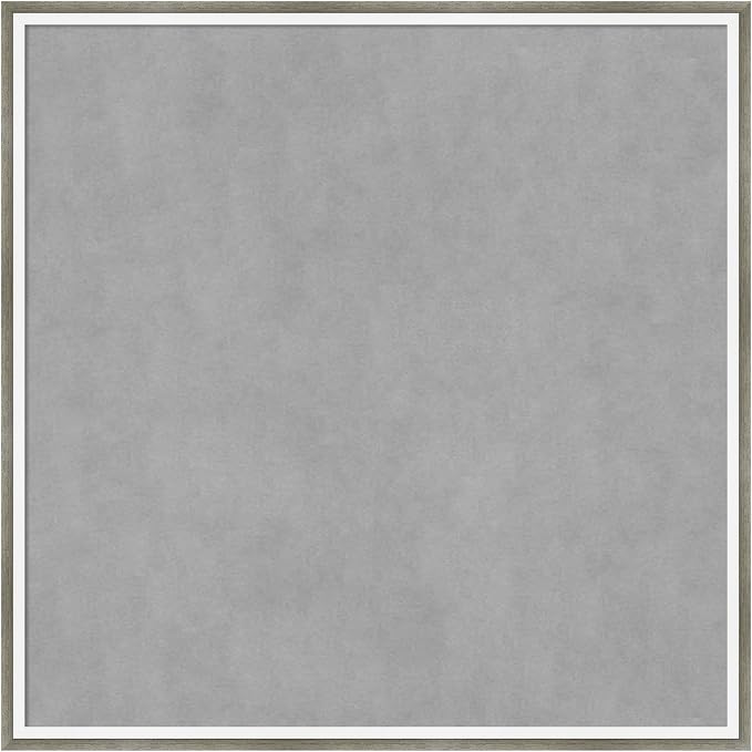 Amanti Art Silver Framed Magnetic Board 25x25 Medium Vision Board by AmantiArt