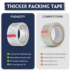 FugaCity Clear Packing Tape Refills, Heavy Duty Packaging Tape - Image 2