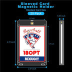 25-Pack 180pt Sleeved Card Magnetic-Holders - Image 2