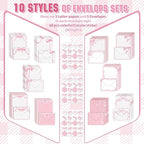 TaoBary 160 Pcs Stationery Paper Set 50 Double Sided Stationery Papers - Image 3