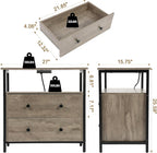 Edbuosy 27 inch Wide Night Stand - Image 3