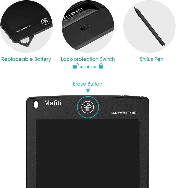 Mafiti LCD Writing Tablet 8.5 Inch Electronic Writing Drawing Pad Portable - Image 3