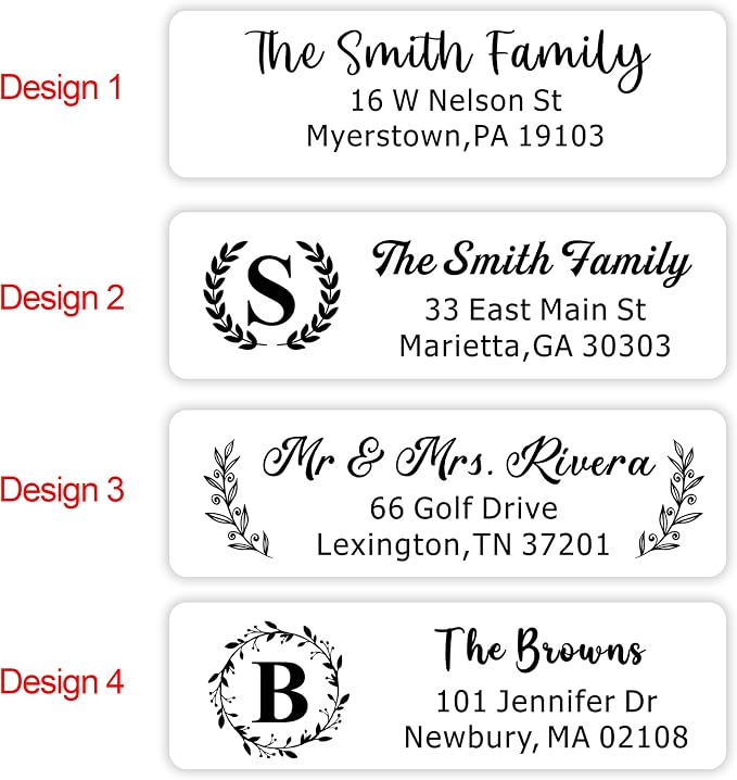 EDSG Personalized Return Address Labels, Custom Address Stickers on Sheets - Image 3