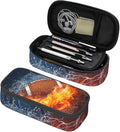 SNAPMADE Boys Pencil Box with Football Pattern, Cool Sports Pencil Case Large by SNAPMADE