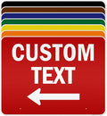 Custom Arrow, Custom Directional Sign, Left Arrow, 36x48 Inches, Reflective by MySignCenter