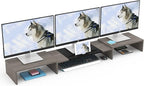 WESTREE Triple Dual Monitor Stand Riser, Monitor Stand by WESTREE