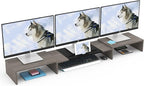 WESTREE Triple Dual Monitor Stand Riser, Monitor Stand - Image 7