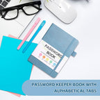 Password Keeper Book with Alphabetical Tabs，4.3"x5.7" Small Password Books - Image 7