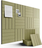 Fluxynara Large Felt Bulletin Board 48" x 36" Cork Board Alternative-12 Pack by FLUXYNARA