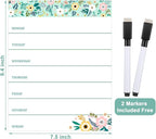 Outus 2 Pieces Magnetic Weekly Dry Erase Boards Erasable Weekly Calendars - Image 7