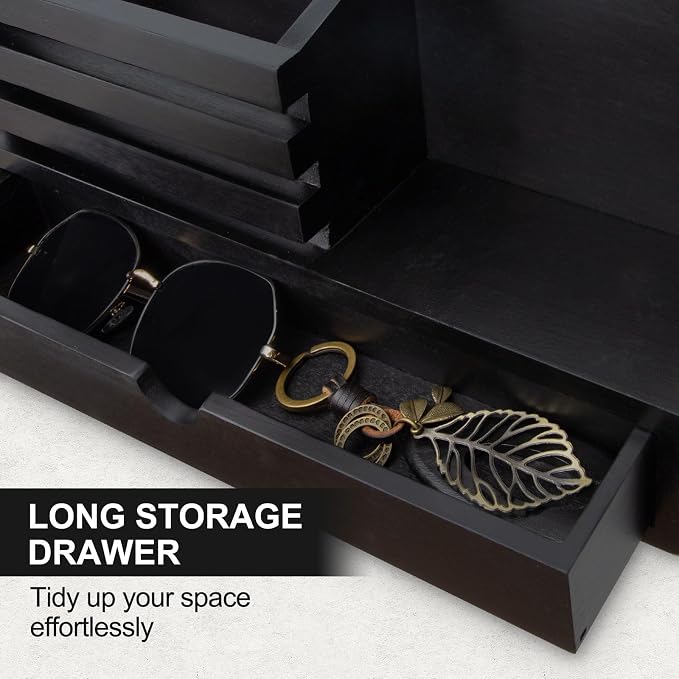 Lucundm Key Holder Wall Mount, Mail Holder - Image 3