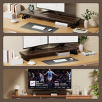 NestNeat Dual Monitor Stand Riser, 39 Inch Large Wood Monitor Stands - Image 5